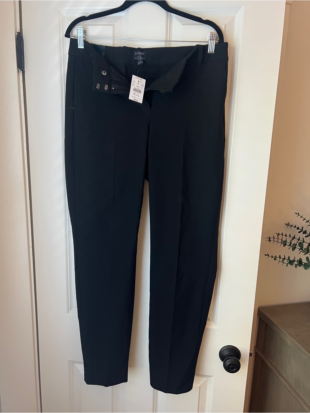 J. Crew Black Women's Tailored Straight Ruby Trousers
